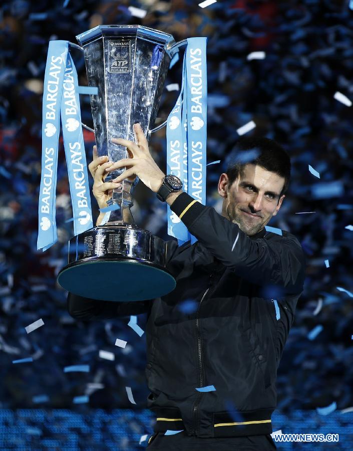 Novak Djokovic remporte l'ATP World Tour Finals