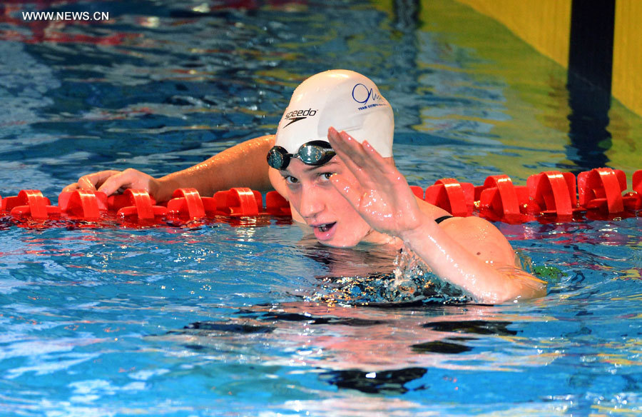 La Française Camille Muffat bat le record du monde du 800 m nage libre en petit bassin (4)