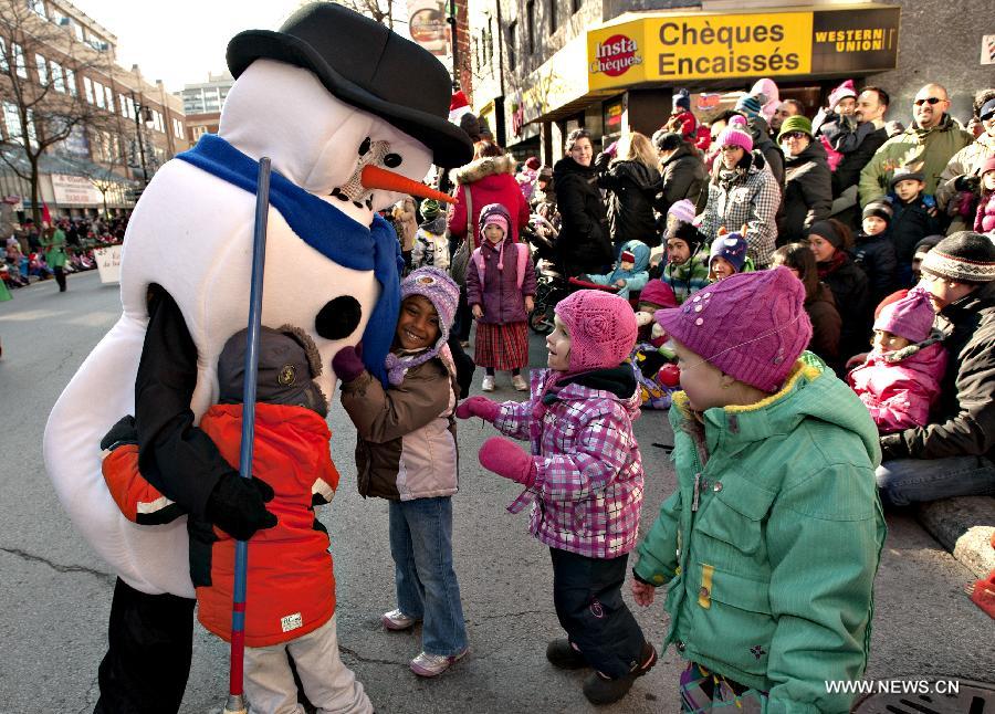 Canada: défilé du Père Noël à Montréal (3)