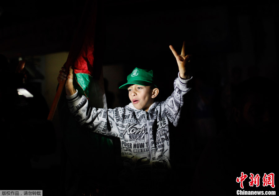 Gaza : des scènes de joie célèbrent le cessez- le-feu (4)