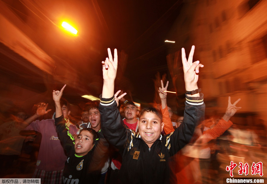 Gaza : des scènes de joie célèbrent le cessez- le-feu (2)