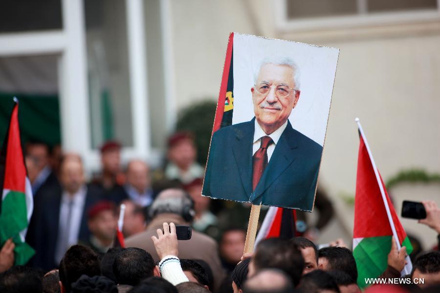 Rassemblement pour soutenir le président palestinien (3)