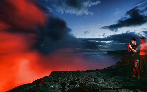 Le Volcan Kilauea, le volcan le plus jeune et le plus actif au monde.
