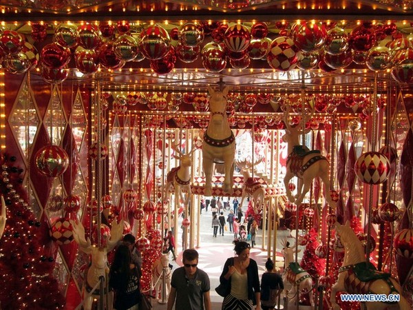 Hong Kong : décorations de Noël