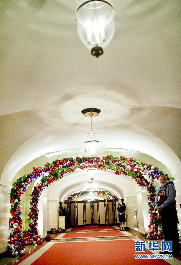 Le 28 novembre à la Maison Blanche, l'ambiance des décorations pour Noël.