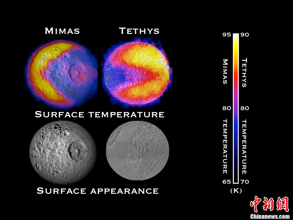NASA : Téthys, le satellite de Saturne, prend la forme de Pac-Man (2)