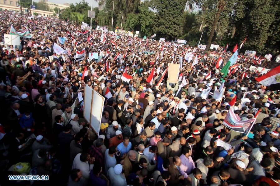 Egypte : rassemblement au Caire pour soutenir le nouveau projet de constitution  (2)