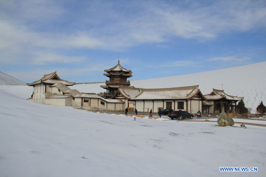 Paysage enneigé à Dunhuang (2)
