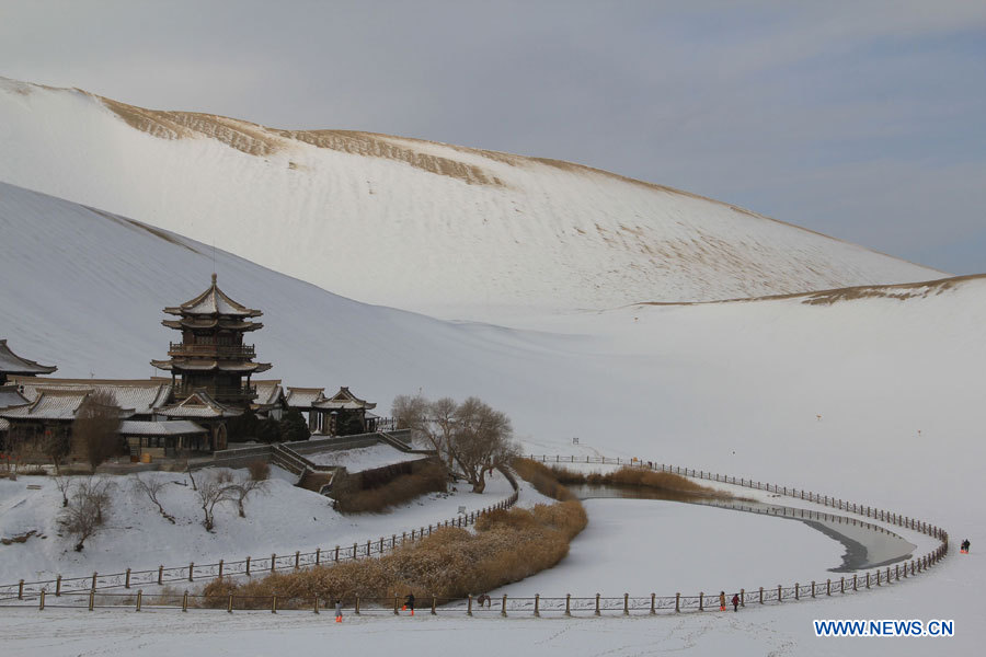 Paysage enneigé à Dunhuang (9)