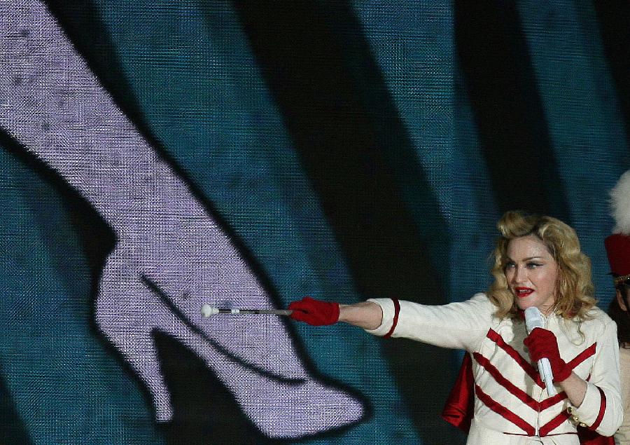 La chanteuse américaine Madonna lors de son concert à Rio de Janeiro, au Brésil, le 2 décembre 2012. (Photo: Xinhua/Agencia Estado)