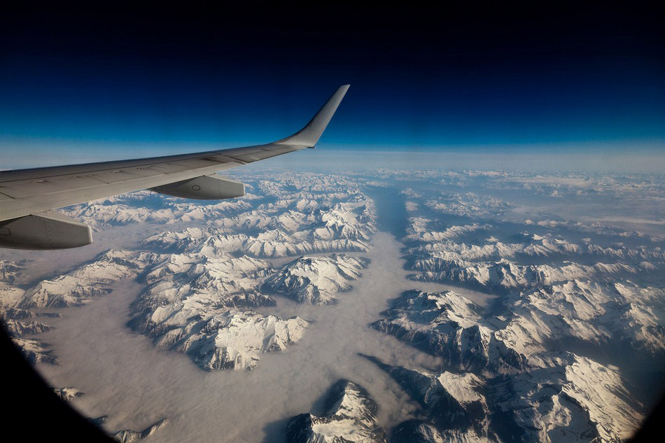 Des paysages magnifiques photographiés depuis les ailes d'un avion (10)
