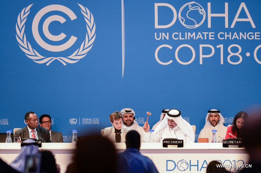 Fin des négociations de l'ONU sur le changement climatique à Doha