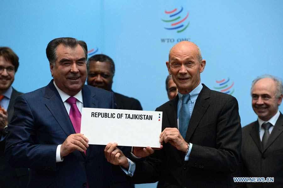 L'OMC approuve l'adhésion du Tadjikistan