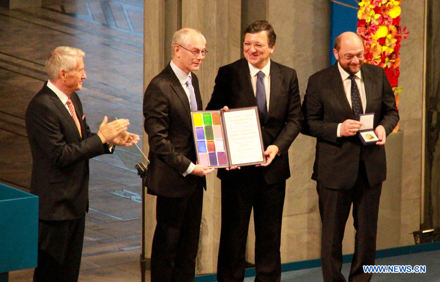 L'UE reçoit le prix Nobel de la paix 2012