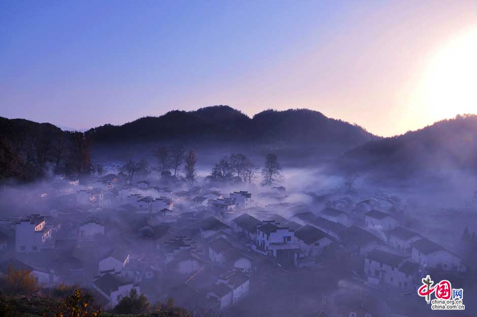 Féérique : le plus beau village de Chine sous la brume (5)