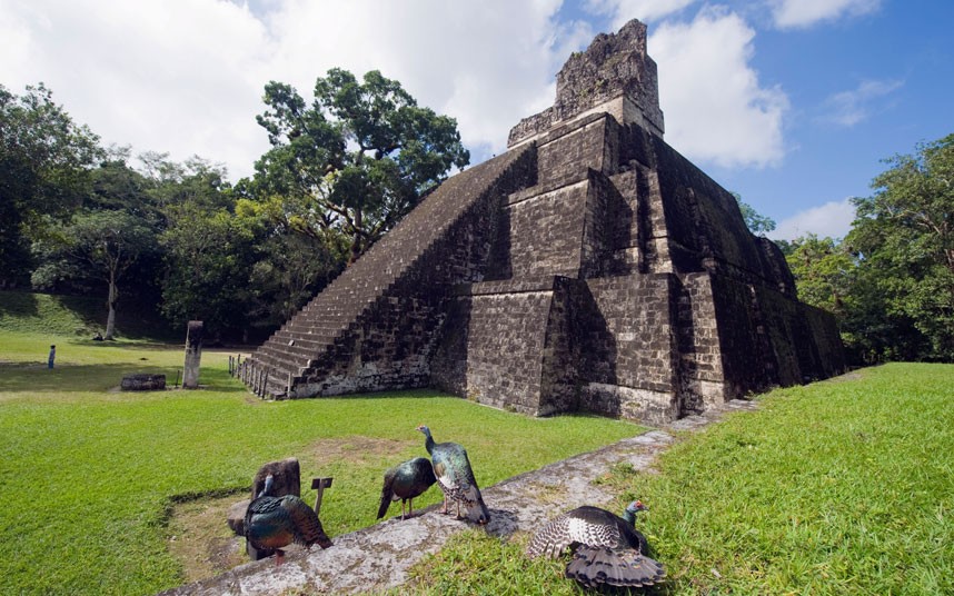 La ville de Tikal, Guatemala