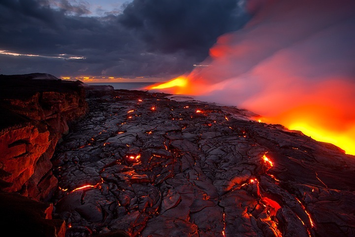 Scène d'apocalypse : l'éruption du volcan hawaïen Kilauea (3)