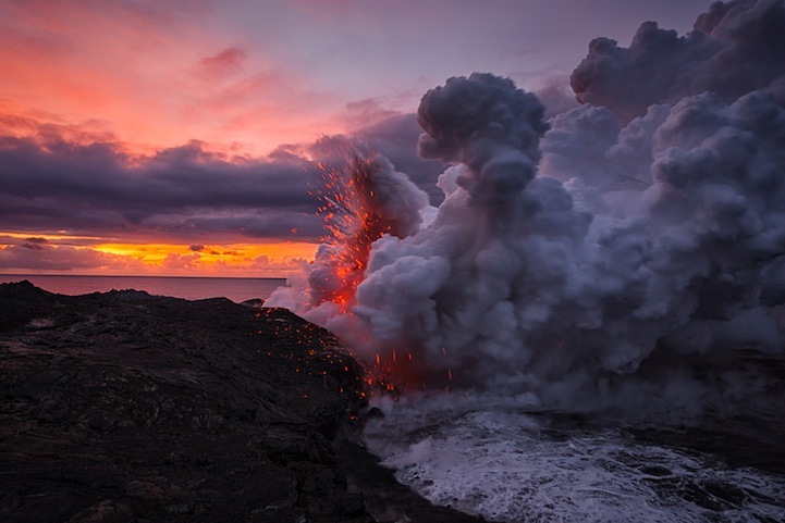 Scène d'apocalypse : l'éruption du volcan hawaïen Kilauea (2)