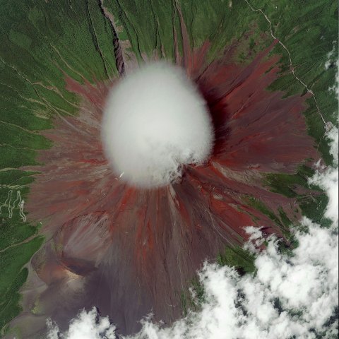 Le 20 septembre 2012, le mont Fuji du Japon.