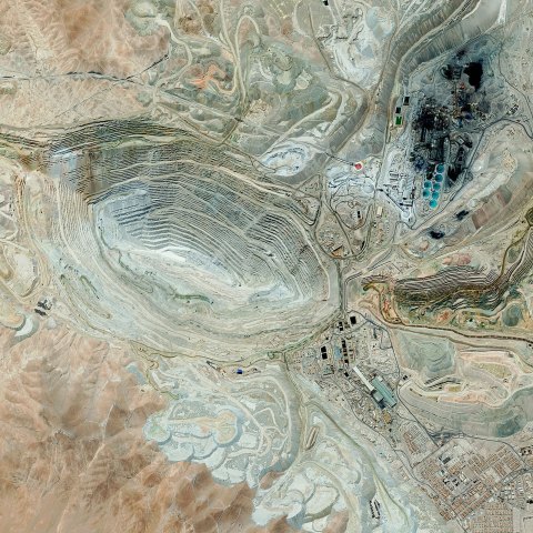Le 14 octobre 2012, la mine de cuivre chilienne de Chuquicamata.