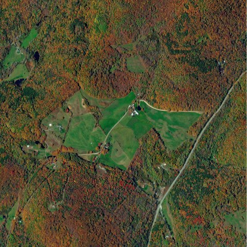Le 5 octobre 2012, l'automne de Reading, ville de l'Etat de Vermont aux Etats-Unis.