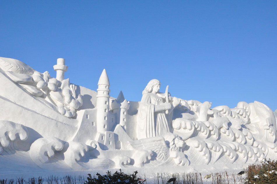 Quand la Mongolie-intérieure devient un pays de neige et de glace (4)
