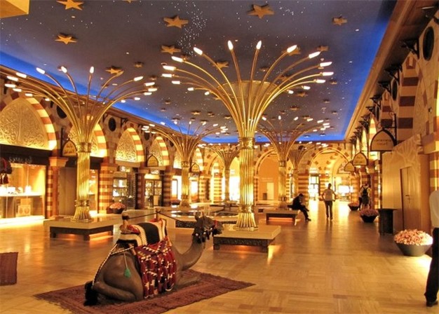Un espace de détente au milieu du Dubaï Mall.