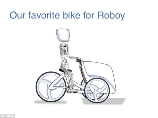 L'équipe de scientifiques envisagent de concevoir une tricyclette, qui permettra à Roboy de transporter des charges lourdes.