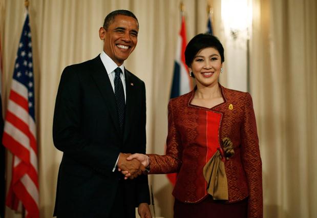 Yingluck Shinawatra et Barack Obama