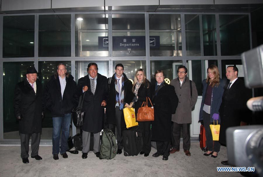 La délégation américaine de neuf membres arrive lundi 7 janvier à Pyongyang.