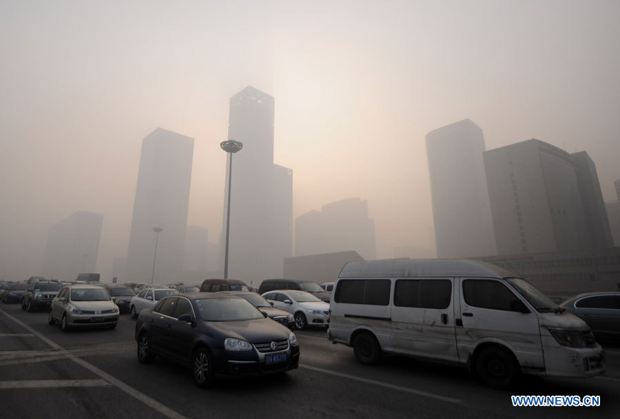 Chine : forte pollution de l'air à Beijing (3)
