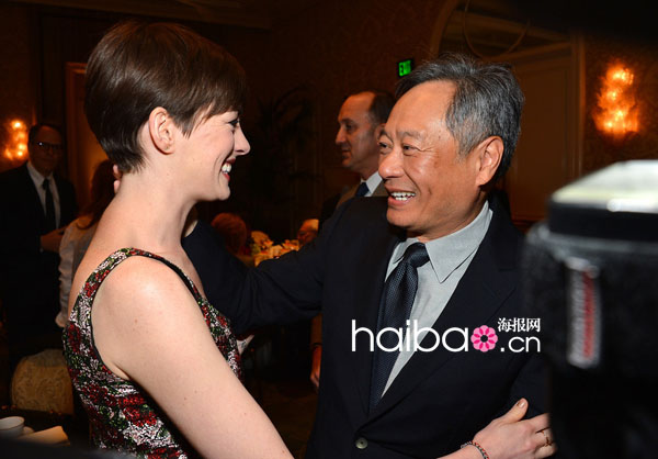 Anne Hathaway et Ang Lee