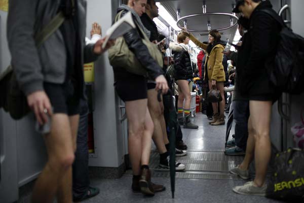 Shanghai : prendre le métro sans pantalon
