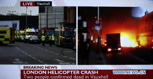Deux morts dans un crash d'hélicoptère au centre-ville de Londres (2)