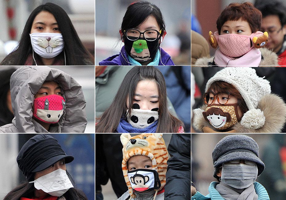 Des masques à la mode pendant ces jours brouillardeux