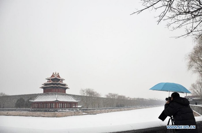 En images : Chutes de neige à Beijing (8)