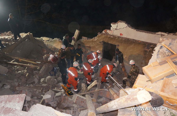 Chine : trois morts et quatre blessés dans l'effondrement d'une maison au Yunnan (2)