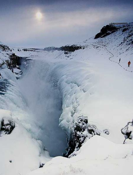 Gullfoss, ou la « chute d'or », en Islande.