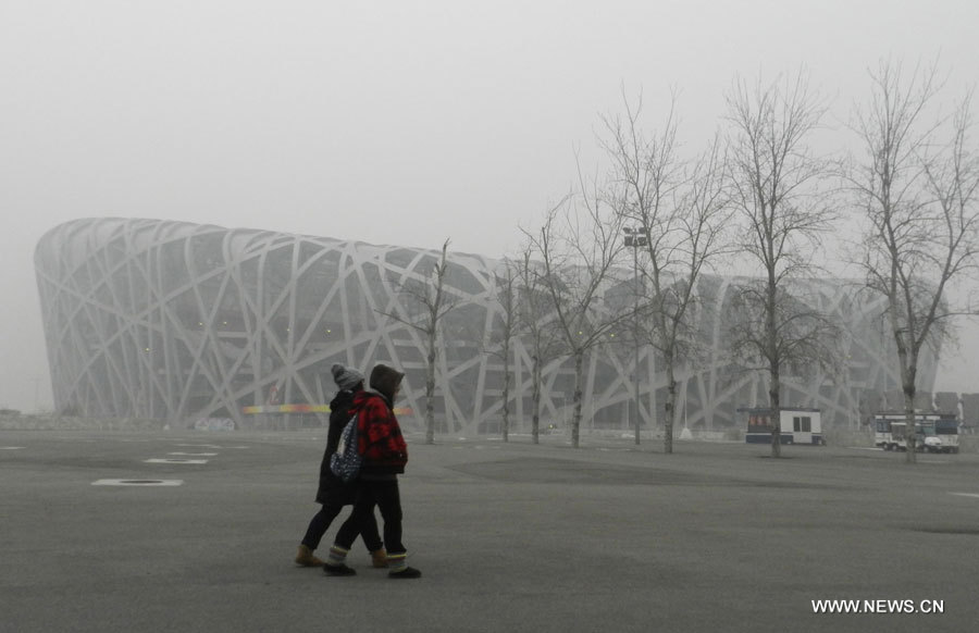 Beijing suffoque en raison de la pollution de l'air persistante (2)