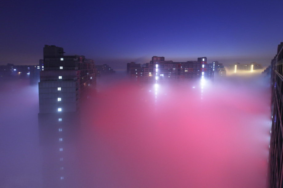 Beijing : des paysages brumeux dans la capitale chinoise