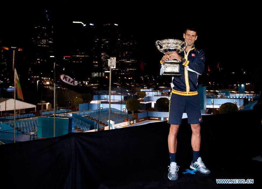 Tennis : Novak Djokovic remporte l'Open d'Australie 2013 (13)