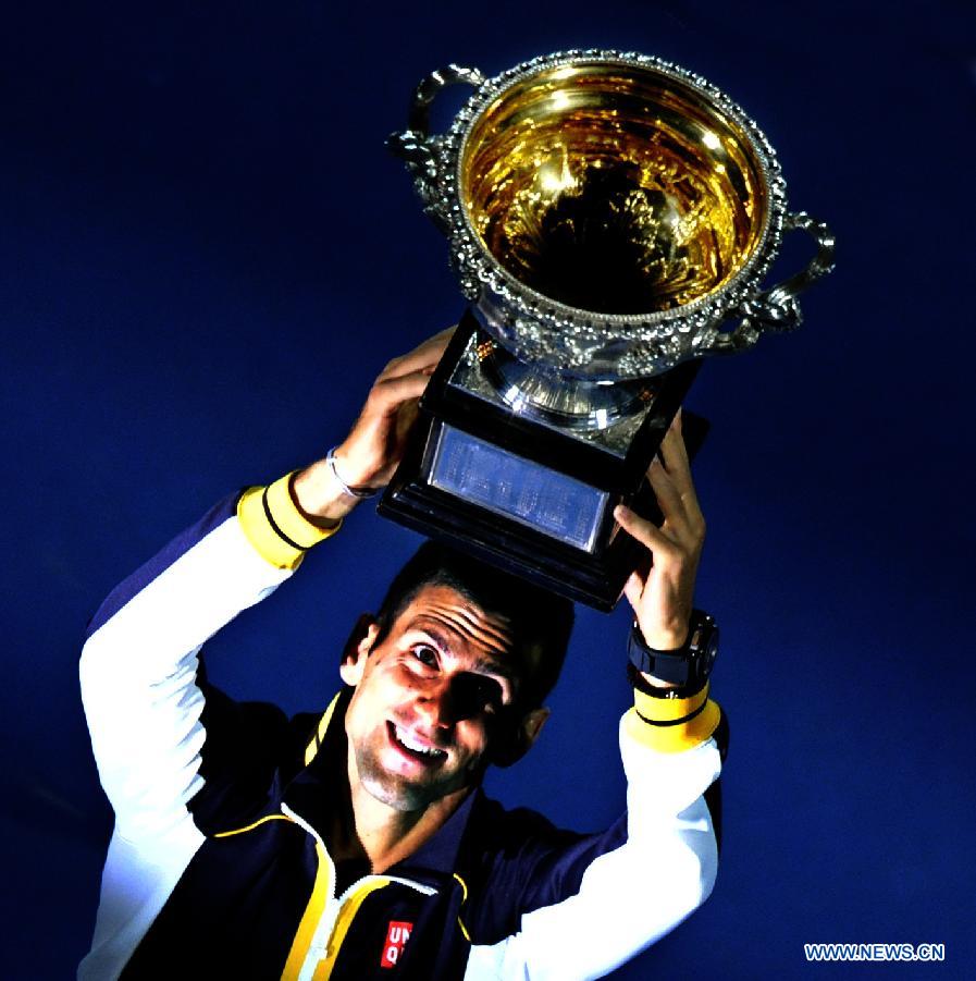 Tennis : Novak Djokovic remporte l'Open d'Australie 2013 (15)