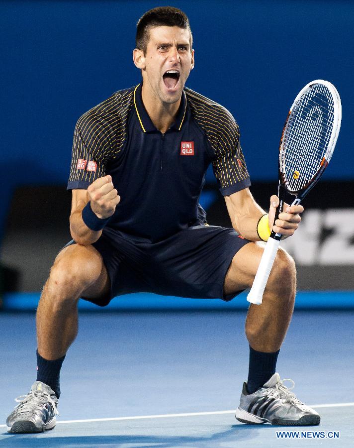 Tennis : Novak Djokovic remporte l'Open d'Australie 2013 (6)