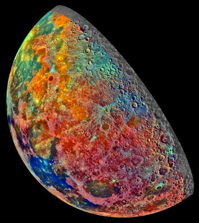 La composition des roches sur la Lune