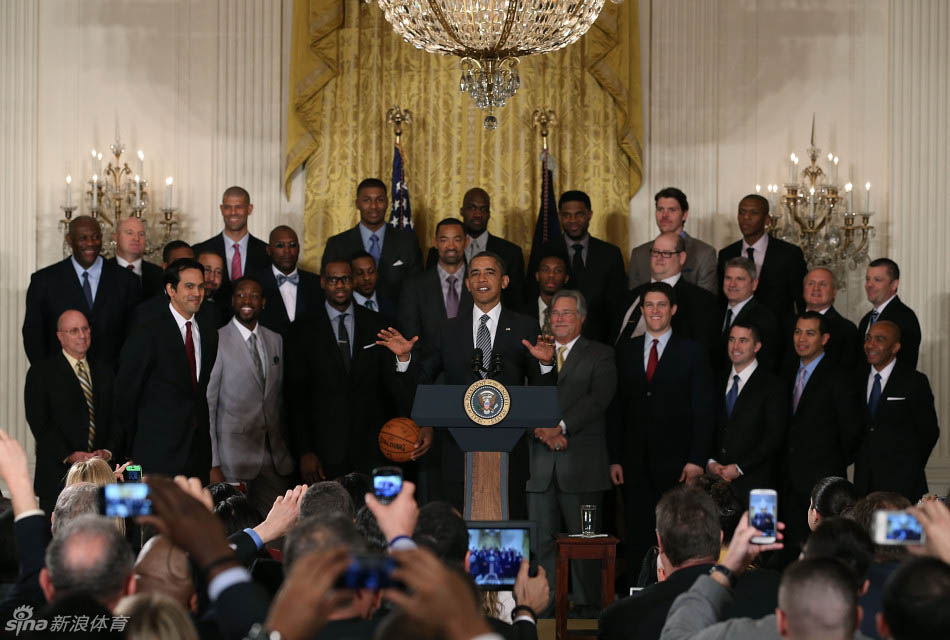 Obama reçoit le Miami Heat à la Maison-Blanche (7)