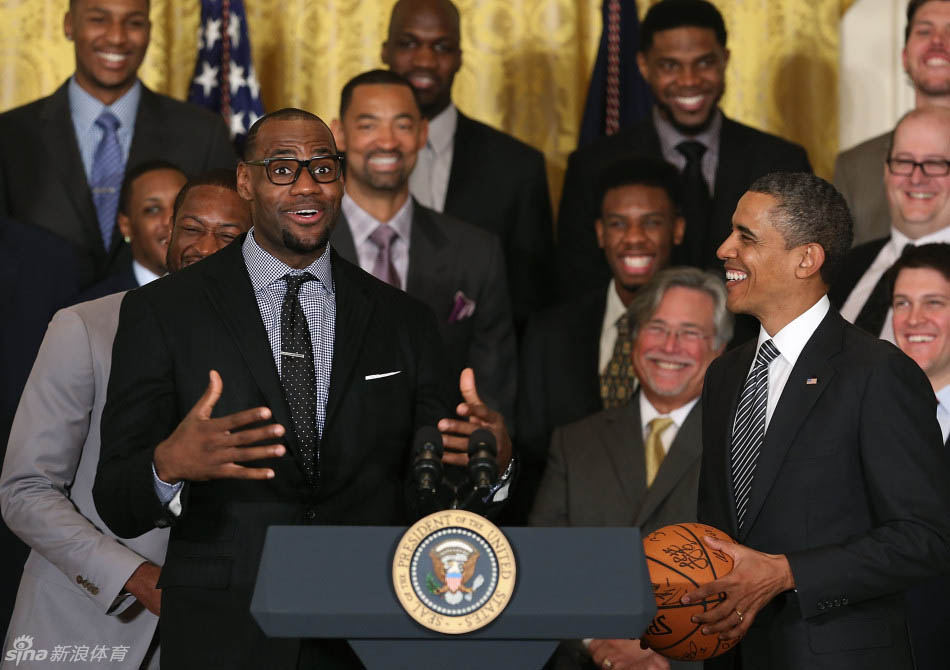 Obama reçoit le Miami Heat à la Maison-Blanche (6)