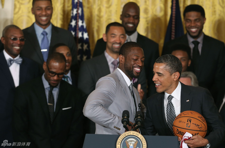 Obama reçoit le Miami Heat à la Maison-Blanche (4)