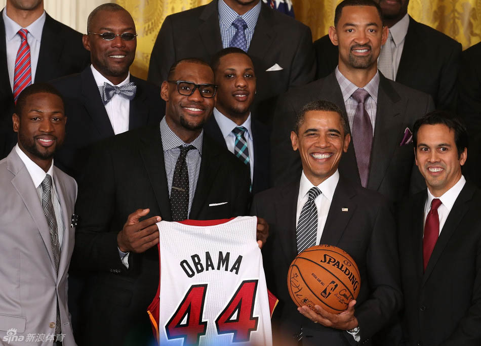 Obama reçoit le Miami Heat à la Maison-Blanche (2)