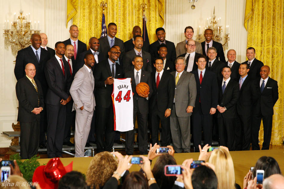 Obama reçoit le Miami Heat à la Maison-Blanche