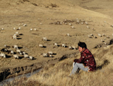 Les vacances d'hiver d'un jeune Tibétain